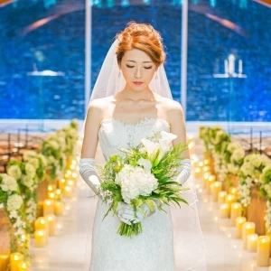 ＃チャペル＃水＃光＃石＃緑＃自然＃ナチュラル＃ブーケ＃前撮り|GLOBAL WEDDING DIADE (ディアーデ)の写真(6941062)