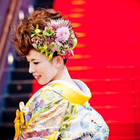 ＃ブライダルメイク＃美容＃ヘアアレンジ＃ネイル＃ブライズルーム＃和装＃色打掛|GLOBAL WEDDING DIADE (ディアーデ)の写真(6534270)