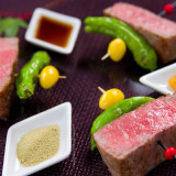 日本三大和牛も堪能できるコース料理。