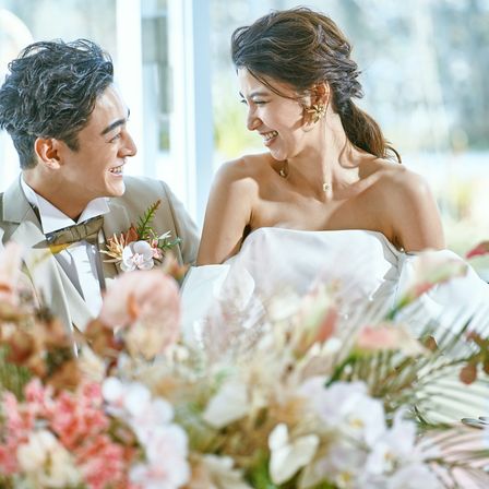 テーブル装花で華やかに|ニーズ常滑 by T&G WEDDING(旧 アルモニーヴィラ オージャルダン)の写真(29460805)