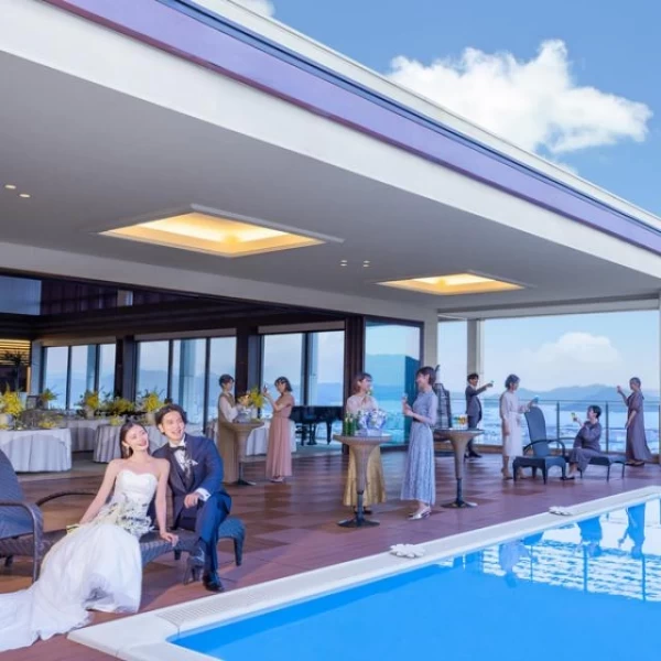 the villa 1stのガーデンはリゾートそのもの！屋根付きガーデンで天候も気にせず演出も可能！