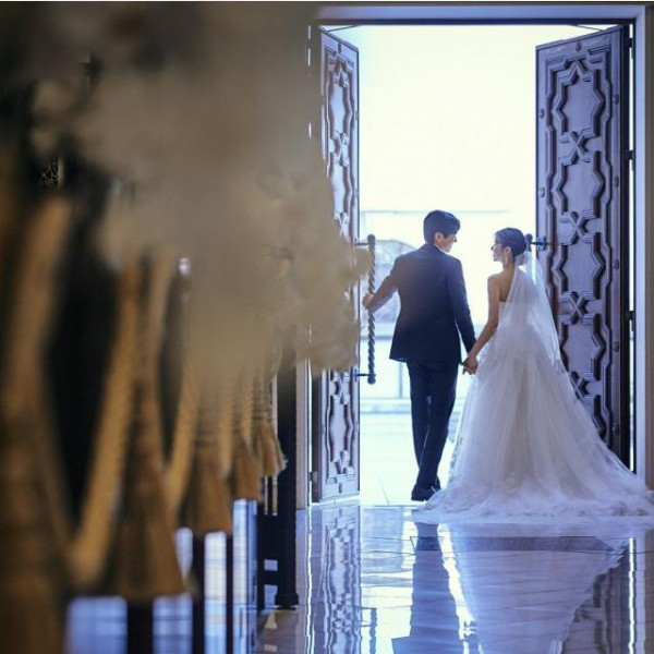 大聖堂での挙式後は広大なセントラルコートでのアフターセレモニーを★ゲストとのオリジナルウェディング！