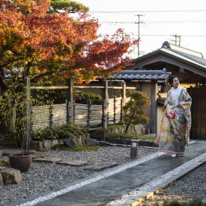 時期によっては紅葉を楽しめます。|THE GARDEN DINING 弓絃葉（ザ・ガーデンダイニング ユズルハ）の写真(18836391)