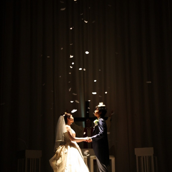 大人気演出天使の羽根はプレジールならではの演出!|プレジール迎賓館の写真(517569)