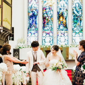 ゲストからの祝福をうけて…|ベルブランシェ山形（ベルヴィグループ）の写真(51252121)
