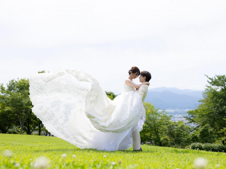 敷地内で緑に囲まれる写真も撮影可能・ロケーション撮影もOK！