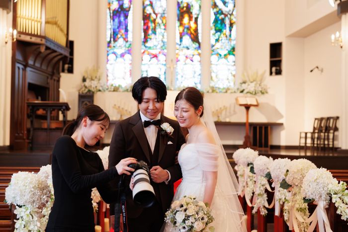 【撮影当日◆カメラチェック】どんな表情で写っているのか、途中で確認しながら進めるので安心