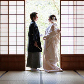 【神前式＆披露宴】衣裳（白無垢＆紋付）プレゼント×豪華試食