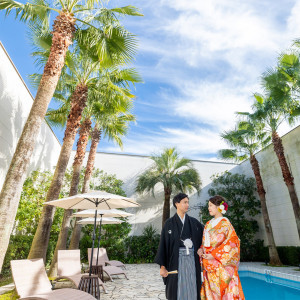 和装も美しく映える空間|The Palm Garden（ザ・パームガーデン）   〈エルフラットグループ〉の写真(32676709)