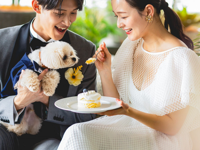 大切な家族の一員「愛犬と一緒に結婚式」挙式は勿論パーティ参加OK！