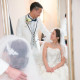 新郎新婦様の御着付け、ヘアメイク