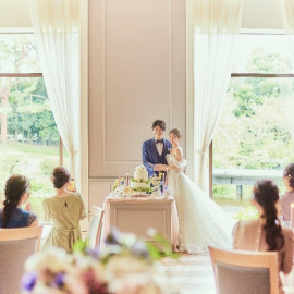 【まずは会場見学!】選べる挙式場&披露宴会場◆圧巻の庭園体験