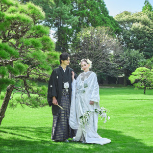 和装が映える庭園での前撮りも魅力|Precious&Gracious マリエール 神水苑の写真(55704585)