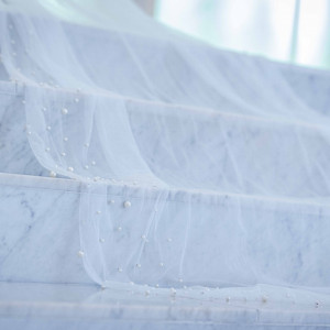 パール付きの美しいベール。ベールにも是非こだわって|W the style of wedding（ダブリューザスタイルオブウエディング）の写真(40785573)