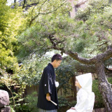 誰もが憧れる白無垢綿帽子