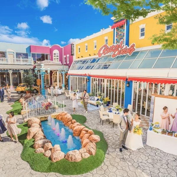 開放的なウェディング。