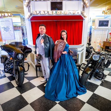 お気に入りのバイクをエントランスに飾ることも可能です♪|ウエディング ファンタジアの写真(48866820)