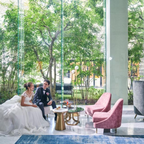 明るいロビーもフォトスポット