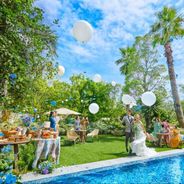 ガーデンでの演出も人気