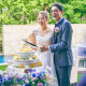 ウェディングケーキ装花