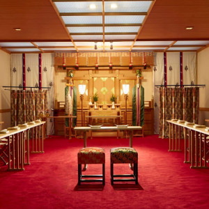 日本古来の厳かな雰囲気の中、結婚を誓うことができる【出雲殿】|ララシャンス迎賓館・伊万里迎賓館の写真(2841310)