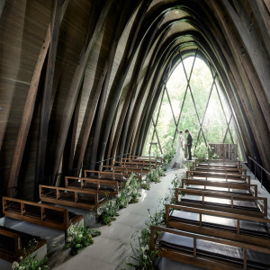 ーchapelー木のぬくもりと香りに包まれる空間|IRIS WATER TERRACE AYAMEIKE（イリスウォーターテラスあやめ池）の写真(46742752)