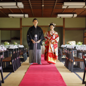 大正初期に作られた200畳ひとつづきの大広間