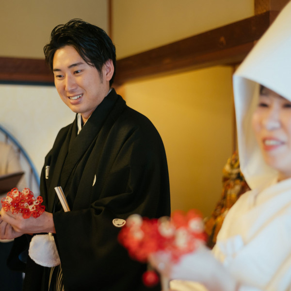 承認の水引をゲストの方より