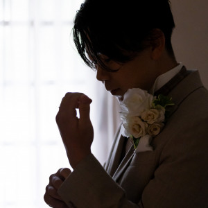 ＃新郎お仕度|埼玉グランドホテル深谷の写真(45328999)