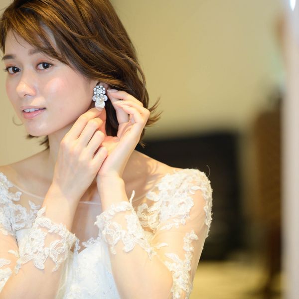 花嫁を美しく仕上げるブライダルメイクの瞬間|AILE d'ANGE NAGOYA（エル・ダンジュ ナゴヤ）の写真(28378261)