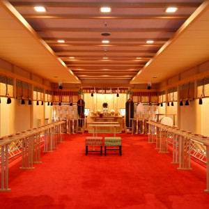 ホテル内には「神殿」があり、通常神社で行われる「神前式」を執り行うこともできます。|ホテルクラウンパレス浜松の写真(7740937)