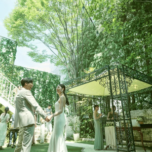 ガーデンでのアフターセレモニー|定禅寺ガーデンヒルズ迎賓館/FIVESTAR WEDDINGの写真(54402054)