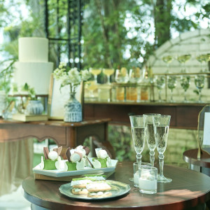デザートブッフェでゲストをおもてなし|定禅寺ガーデンヒルズ迎賓館/FIVESTAR WEDDINGの写真(54402014)