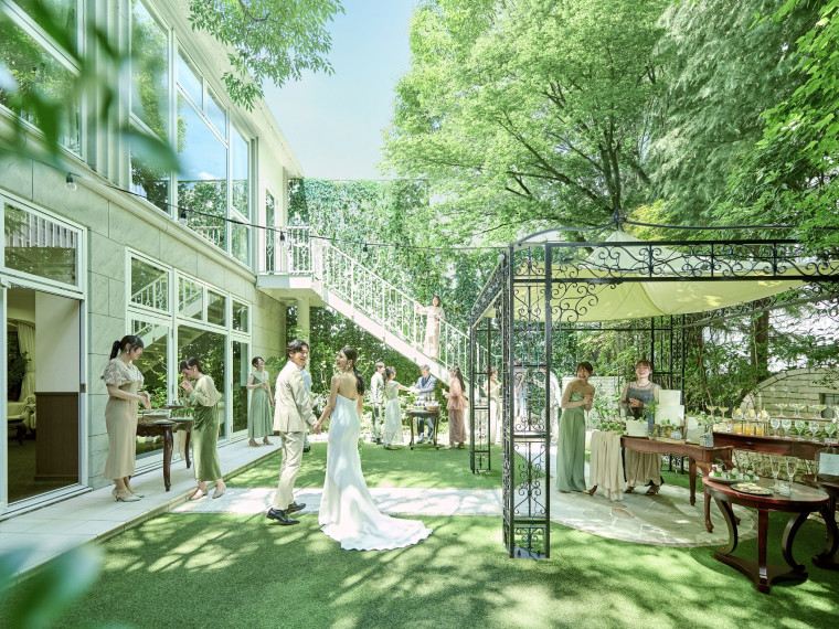 貸切邸宅で叶えるガーデン演出♪