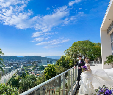熊本の街を一望できる四季の丘で絶景をおくりものに