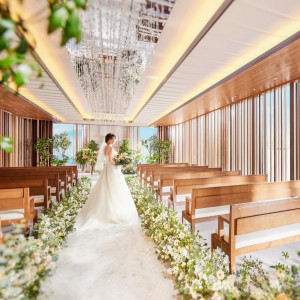 残▲【Amazon1.5万】光のチャペル*セレモニー体験×三ツ星試食