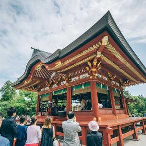 鶴岡八幡宮で日本人らしい和装での挙式。|AMANDAN BLUE 鎌倉 ～アマンダンブルー鎌倉～の写真(45429257)