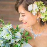 ヘッドパーツはお花で華やかさを出しても。。。