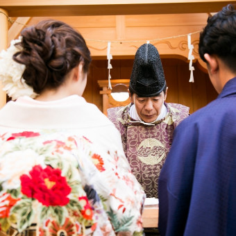 まるで神社で挙げているような時間を堪能