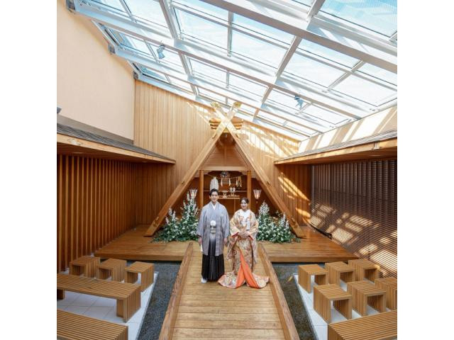 【館内併設の神殿を是非見学して！】