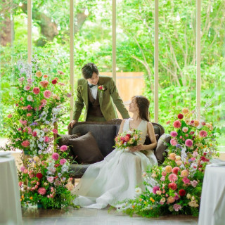 ＼初見学がお得／緑溢れるガーデンウエディング体験×豪華試食*