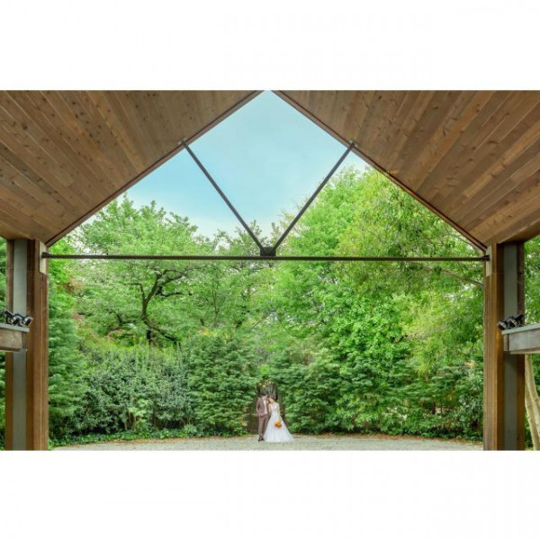 常緑樹だからこそ敷地内すべてがフォトスポットどのシーズンも緑あふれた空間に◎