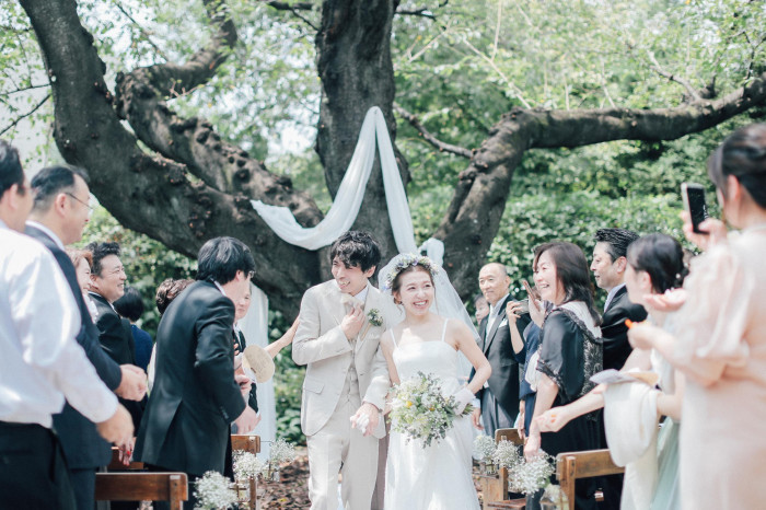 豊かな緑を感じながら、大切なゲストとふれあいの時間