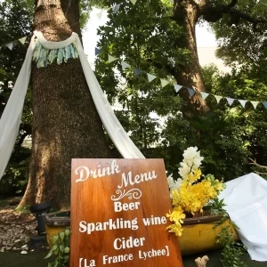 ドリンクメニューもDIYしてみては・・・|アーモニーアグレアーブル（旧：マノワール・ディノ）/テイクアンドギヴ・ニーズウェディングの写真(1133600)
