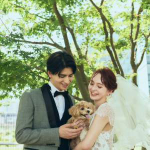 大切な家族の一員であるペットと一緒に結婚式を♪|アヴァンセ リアン 東京 （AVANCER LIEN TOKYO）の写真(43040141)