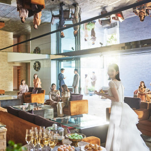 上質なラウンジもデザートビュッフェやウェルカムで自由に使って|NIIGATA MONOLITH ～新潟モノリス～の写真(56048618)