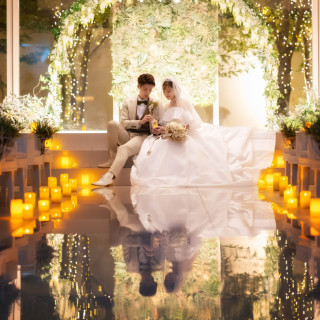 ガーデンでのナイトウェディングでより一層幻想的な結婚式を☆