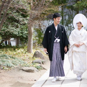 四柱神社での挙式も人気。|ヒカリヤ（国登録有形文化財）の写真(31109213)