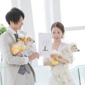 【ペット挙式】普段から一緒に暮らすペットも大切な家族、結婚の「立会犬」としての出番も◎|アンジェローブ・ジェルネの写真(33999236)