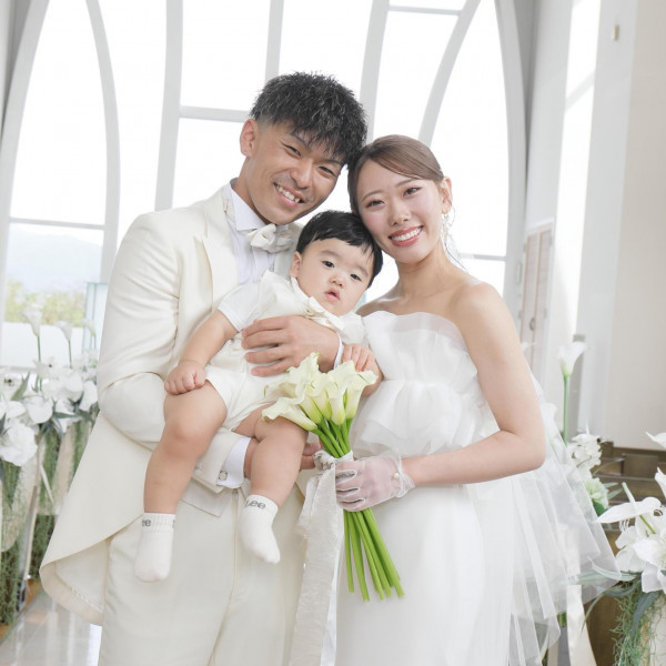 憧れのドレス姿の写真を